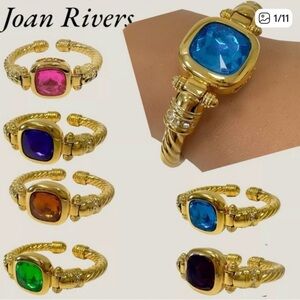 Vintage Joan Rivers interchangeable stones bracelet